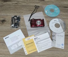 NIKON COOLPIX L26 RED DIGITAL CAMERA 16.1 MP 5x OPTICAL ZOOM  READ  