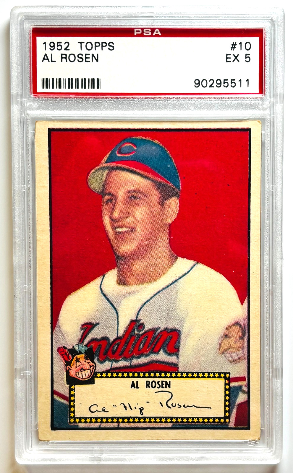 1952 Topps #10 Al Rosen PSA 5 EX