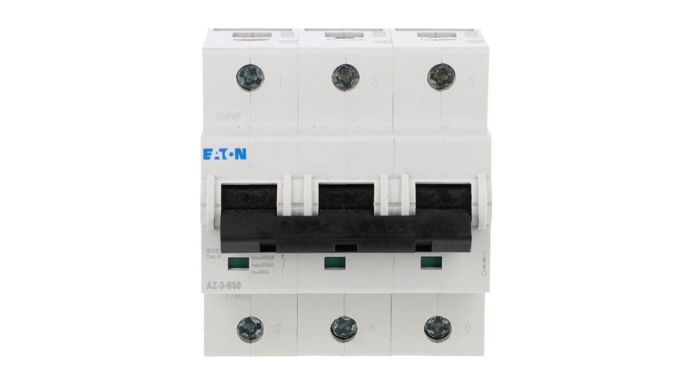 3P B 50A Overcurrent Switch 25kA AC AZ-3-B50 174510