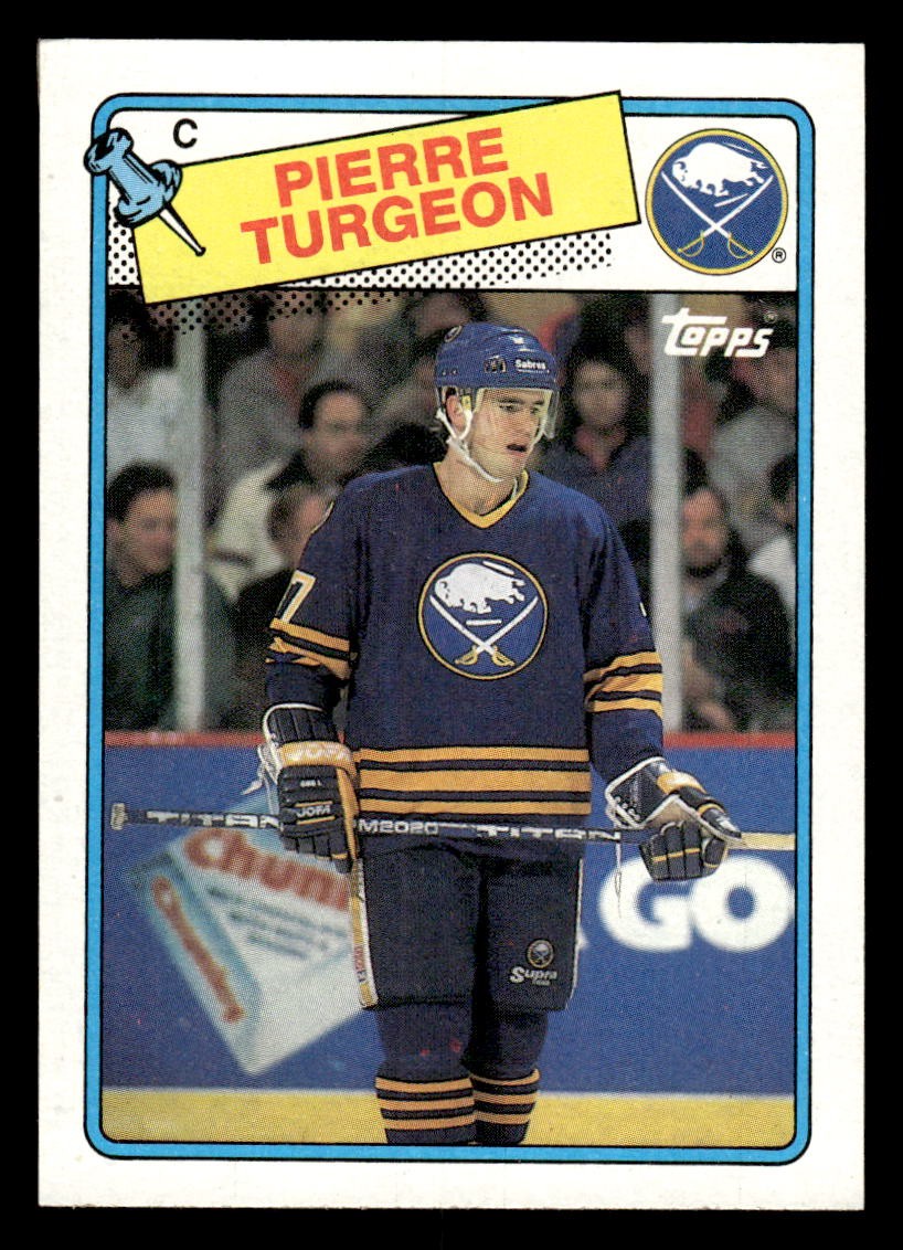 1988 TOPPS PIERRE TURGEON 194 MINT RC HOCKEY BUFFALO SABRES