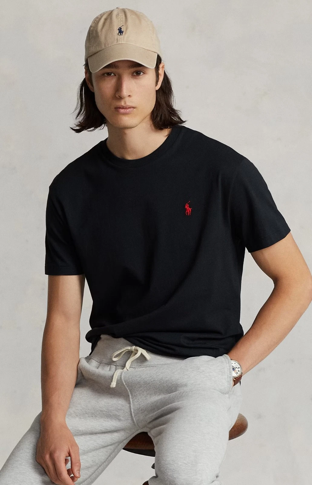 NWT Polo Ralph Lauren Big & Tall BLACK Short Sleeve Crewneck T Shirt