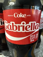 Share a Coke with   Gabriella    2025 Personalized Gift Coca~Cola Bottle 20oz
