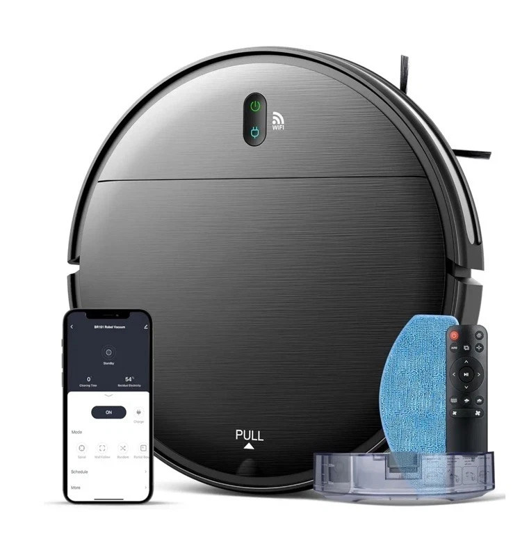 Robot Vacuum Cleaner Mop Combo MAMNV Model: BR151 WiFi/App New in box!  Alexa-image