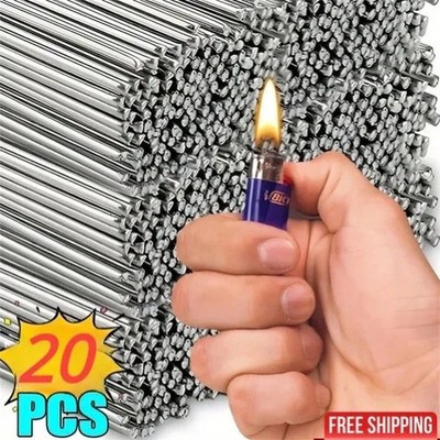 20-Pack Low Temperature Aluminum Welding Rods   Easy Melt No-Flux Solder Sticks 