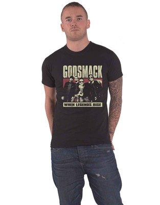 Godsmack T Shirt When Legends Rise Photo Band Logo Nue offiziell Herren Schwarz