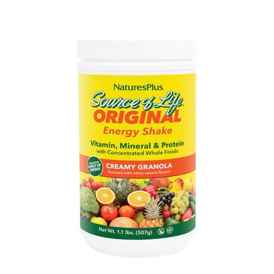 Worldwide 2 X NaturesPlus Source of Life Energy Shake Creamy Granola -- 1.1 lb