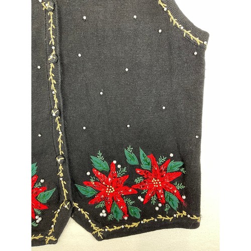 Victoria Jones Damen Weihnachtsstern Urlaubsweste 2X - Bild 4 von 10