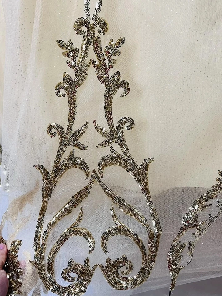 Gold Quinceanera Dresses Beaded Off The Shoulder Sweet 15 Girls Party Ball Gowns - Image 4 of 4