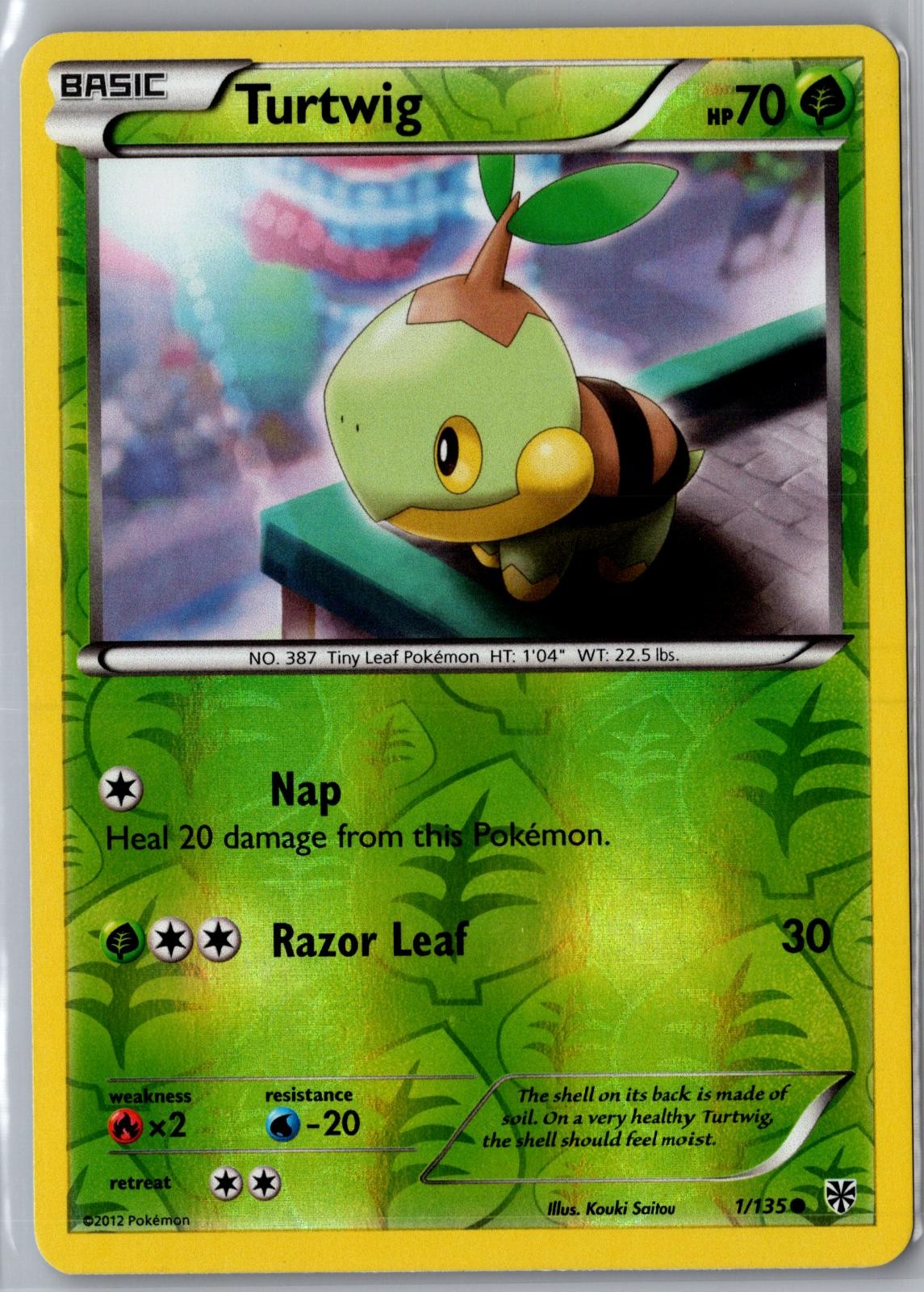 Turtwig 1/135 Common Plasma Storm Pokemon Reverse Holo Near Mint
