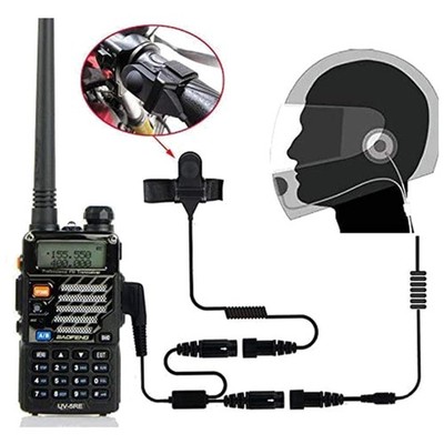 Motorcycle Helmet Kit with Mic for Two Way Radio#//