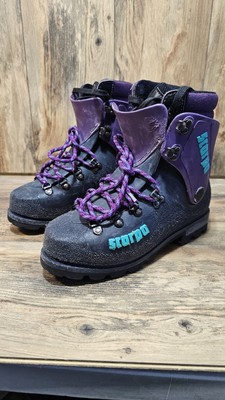 Scarpa Vega Inverno Purple Shell Mountaineering Climbing Boots Size 5/6