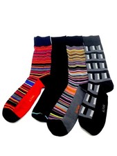  51 Alfani Mens 4 Pairs Pack Casual Dress Crew Socks Red Black Grey Shoe 7-12