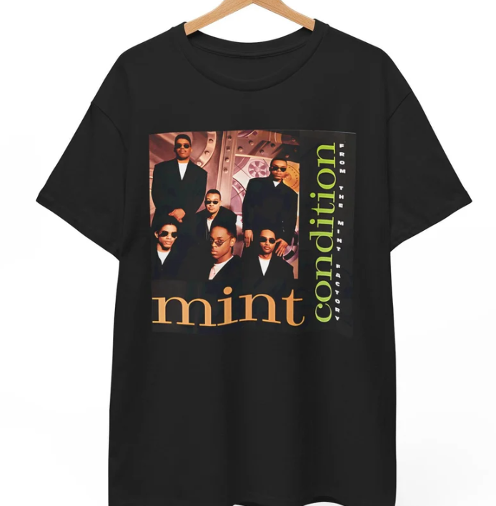 Mint Condition Shirt 90S R&B Group Band Gift For Fans Short Mint Condition Shirt 90S R&B Group Band Gift For Fans Short