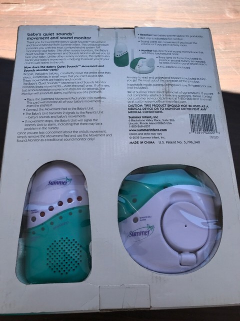 summer infant monitor no sound