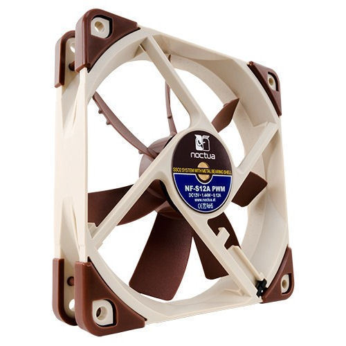 Noctua NF-S12A PWM Anti-Stall Knobs Blade Tips SSO2 Bearing 120x120x25mm Fan - 第 1/3 張圖片