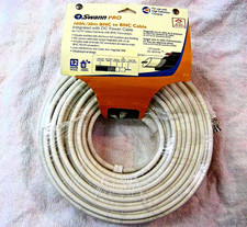 NEW SWANN PRO 100FT/30M BNC to BNC CCTV VIDEO CAMERA CABLE SW271-S1A-16022 NEW 