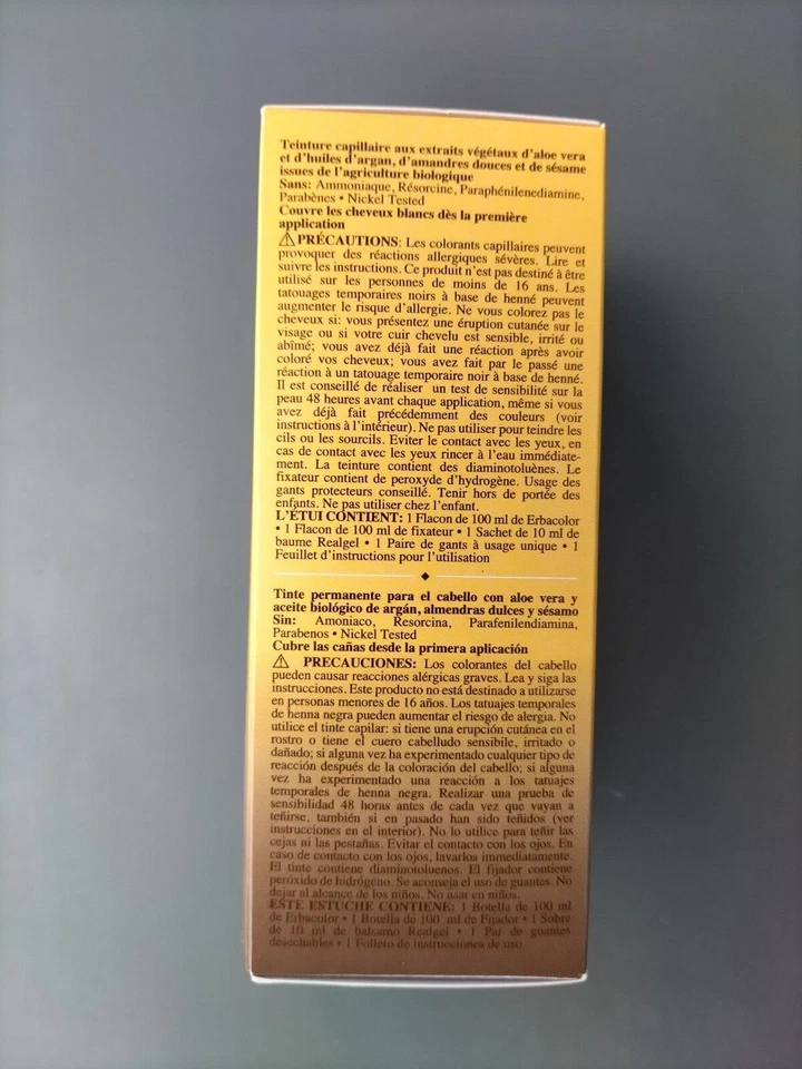 Erbacolor tintura per capelli, tintura alle erbe per capelli, colore capelli - Immagine 2 di 4