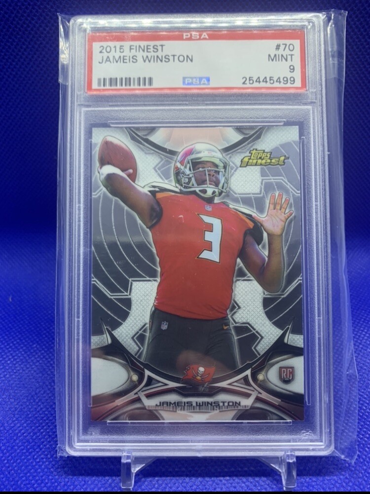 2015 Topps Finest Football #15 Jameis Winston PSA 9