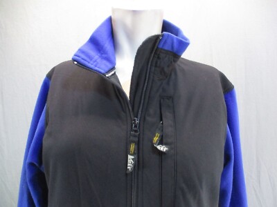 ジャケット・アウター REI REI Size L Womens Multicolor Full Zip Elastic Hem Fleece Athletic