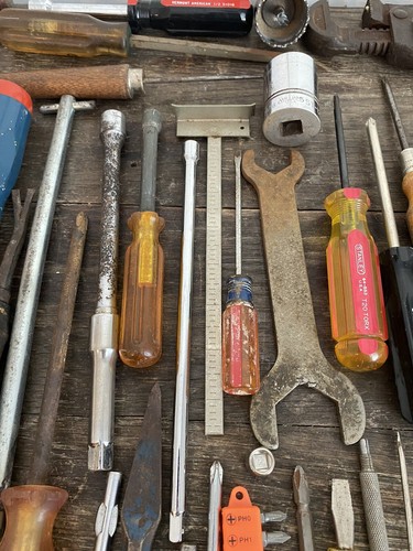 Huge Lot Vintage Hand Tools Screwdriver Sockets Wrench Files USA Made Tool Lot - Picture 15 of 20