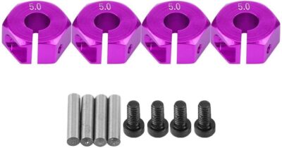 12mm Radmitnehmer Adapter 4x, 5mm Dicke, Lila, für HSP Sakura 1:10 RC Autos