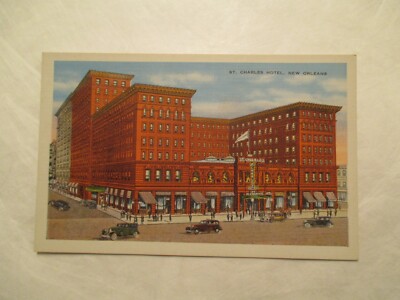 Louisiana Postcard St Charles Hotel New Orleans LA