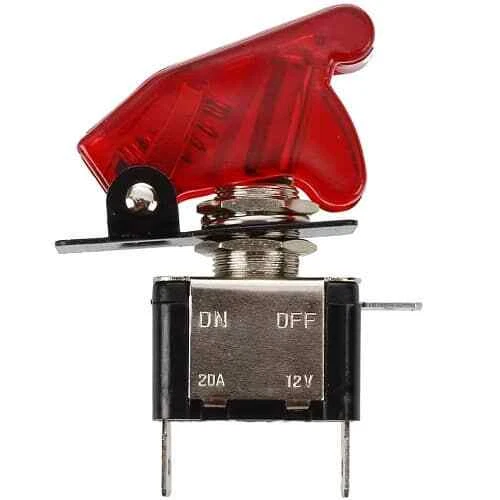 Interruptor De Palanca Led De Metal Flick Flip 12v 20a Pdt On/of