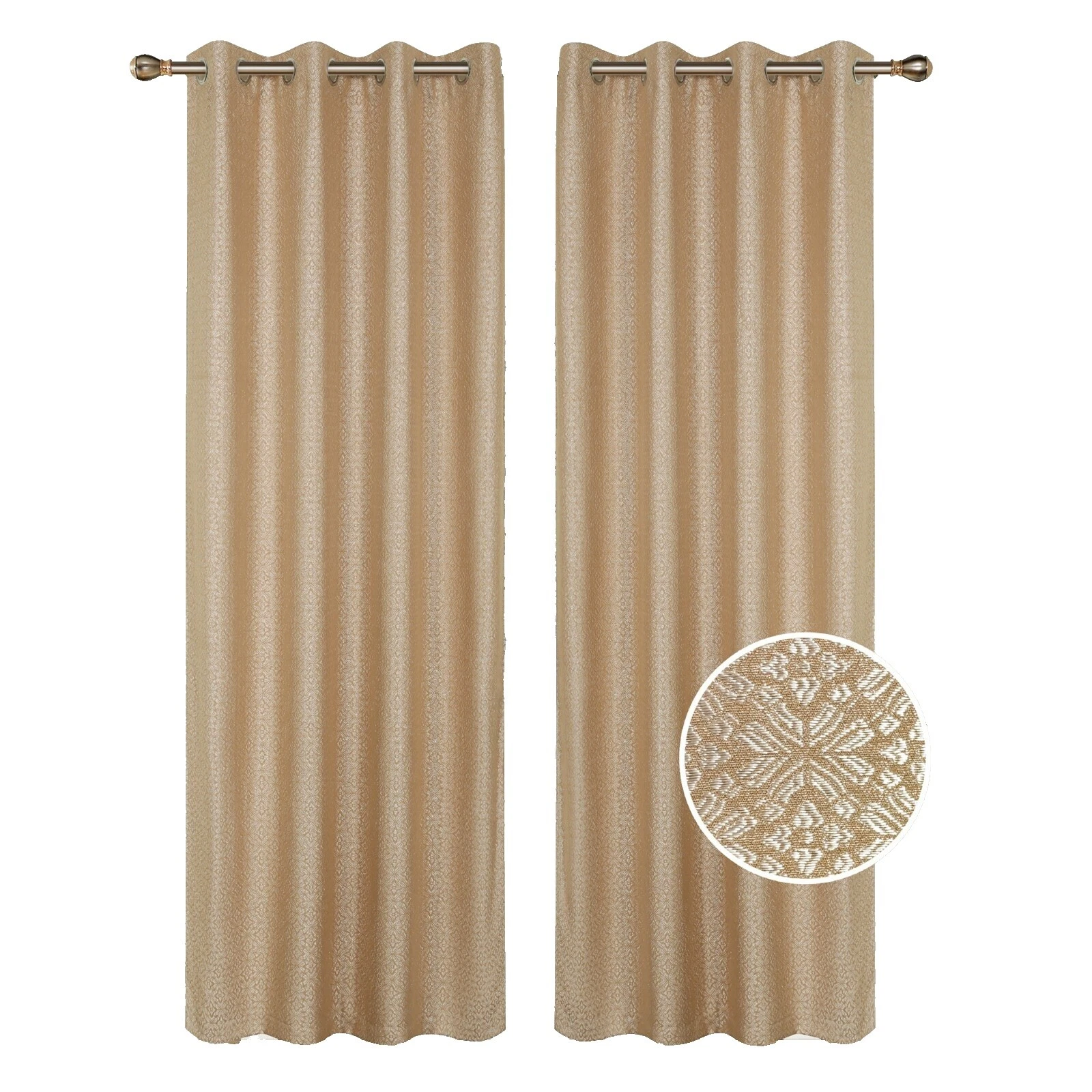 Cortinas de Ventana bordado de lino