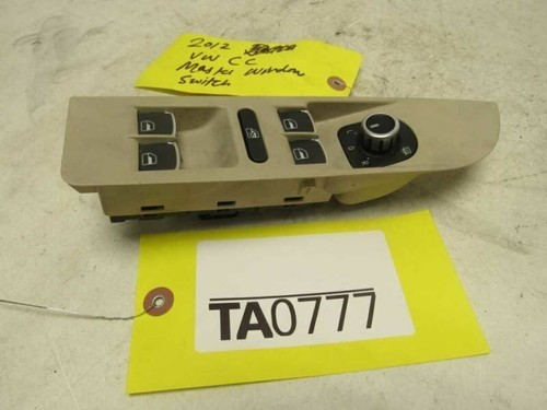 Interruptor de ventana eléctrica CC 2009 2017 VW lado izquierdo del conductor puerta delantera moldura maestra OEM - Imagen 3 de 5