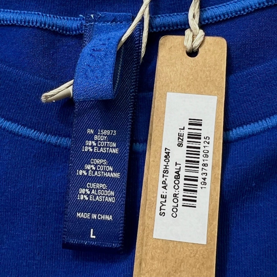 SKIMS Cotton Jersey Long Sleeve TShirt Cobalt Large eBay