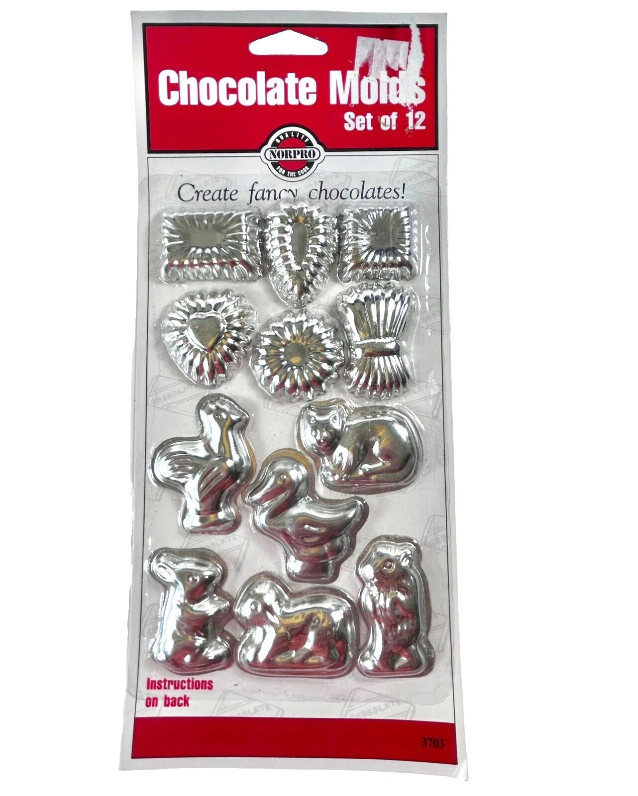 Norpro Sugarcraft y Chocolate Moldes para Decoración de Pasteles