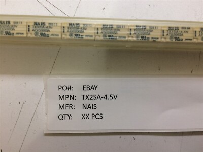 TX2SA-4.5V NAIS PAN RELAY TELECOM DPDT 2A 4.5VDC 4 PIECES