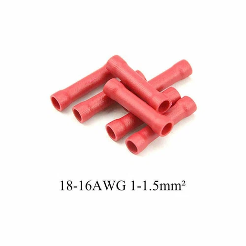 PVC Stoßverbinder Isoliert 0,1 - 6,0 mm² Kabelverbinder Quetsch Verbinder - Bild 4 von 12