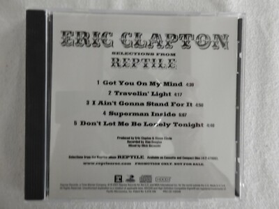 Eric Clapton ''Reptile'' BRAND NEW VERY RARE PROMO ONLY SAMPLER CD! ONLY ONE eBAY!