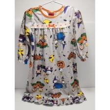 Peanuts Charlie Brown Snoopy Halloween Sleeper Gown Girls Pajamas 2T