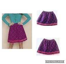 Matilda Jane Plaid Tinsley Skirt Size Medium