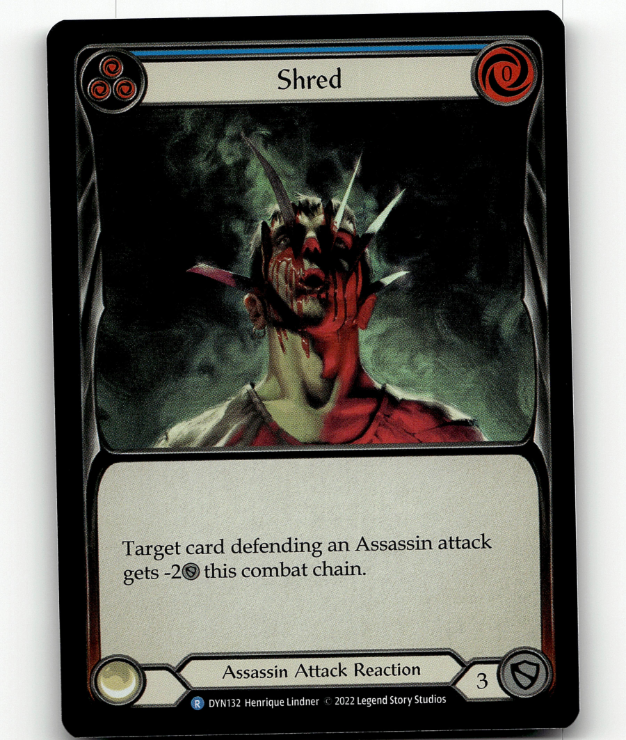 FOIL - Flesh And Blood - Shred (Blue) DYN132 - Dynasty | eBay