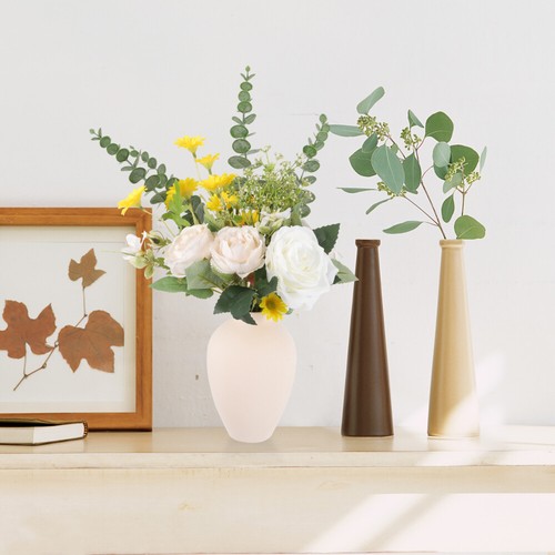 Nordische Keramikvase kleine dekorative Blumenvase für Hochzeitstisch Herzstück - Bild 9 von 12