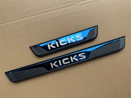 For Nissan Kicks Accessories Car Door Scuff Sill Cover Panel Step Protector Trim - Picture 40 of 92