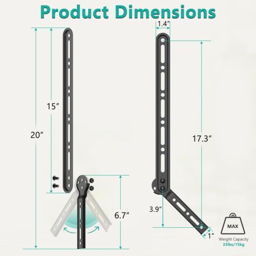 NEW WALI Sound Bar Bracket Speaker Universal Wall Mount NIB - Picture 5 of 11