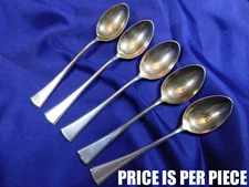 GERMAN UNKNOWN PATTERN .800 SILVER DEMITASSE SPOON - VERY GOOD CONDITION