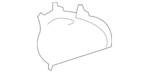 Tapa de extremo de moldura de arco de rueda izquierda para Land Rover LR4 2010-2016 (P/N LR010638)