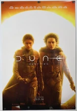 Dune Part Two 2 - original DS movie poster 27x40 D/S Style B - 2023 Chalamet EX