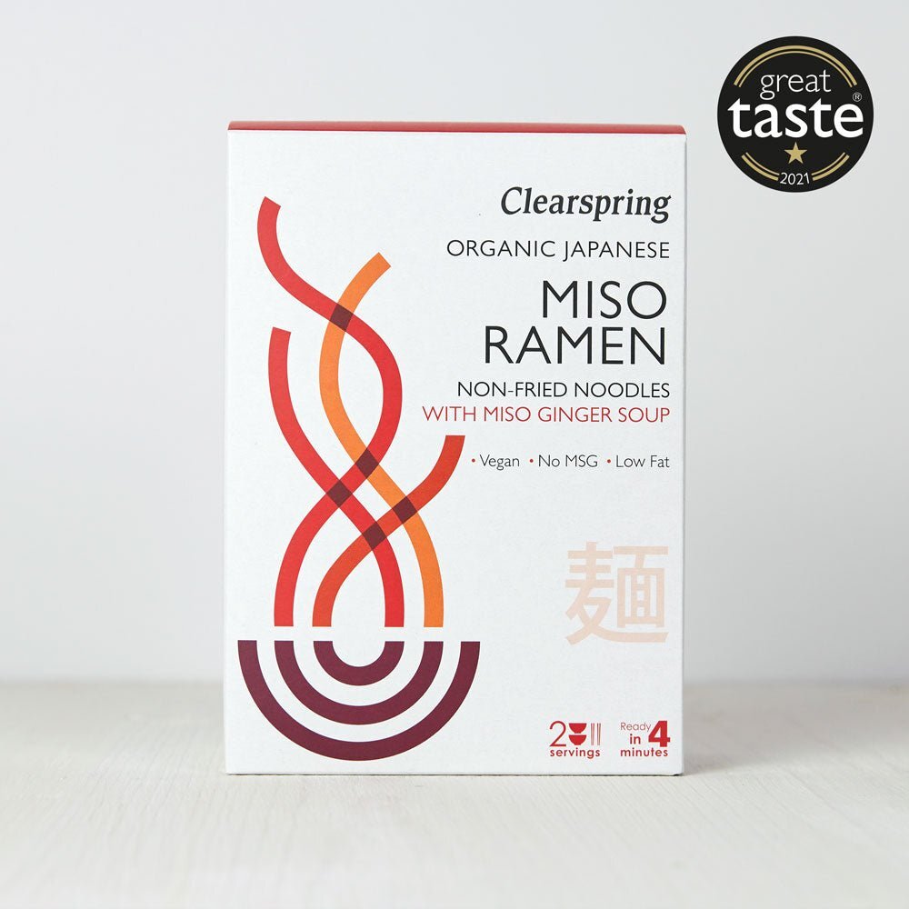 Clearspring Organic Japanese Miso Ramen Noodles 105g X 2