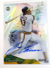 Jose Canseco 2014 Topps High Tek Baseball Autograph on Card Auto SP Athletics