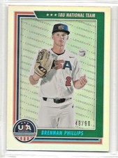 2022 Panini USA Stars & Stripes Brennan Phillips 18U Team Blue Holo Foil #67 /60