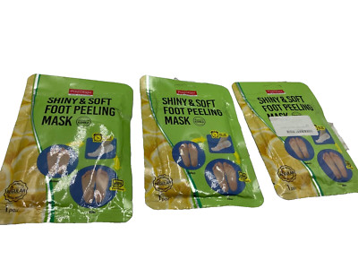 3Pairs  Shiny and Soft Purederm exfoliating Foot Peeling Mask FREE Ship from US