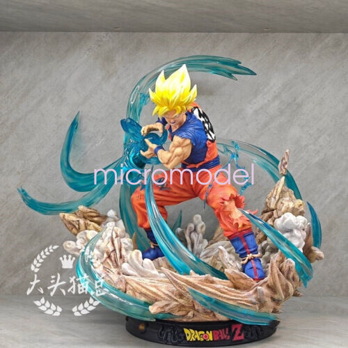 Dragon Ball Super Saiyan 3 Goku Resin Model Painted In Stock Led