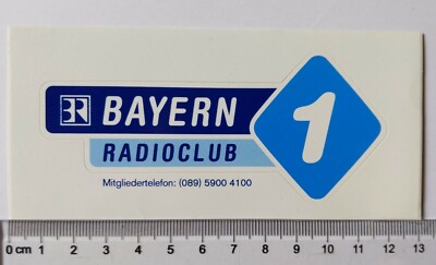 Aufkleber/Sticker: Bayern 1 Radioclub