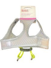 Boots & Barkley Reflective, Adjustable & Comfort Dog Harness Size XS Gray/Yellow